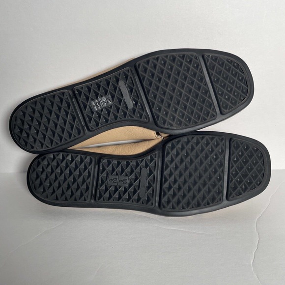 Aerosoles Aerology Flex Flat Slots Of Fun 8 M Beige Tan Leather Woman’s Shoes - Picture 12 of 13